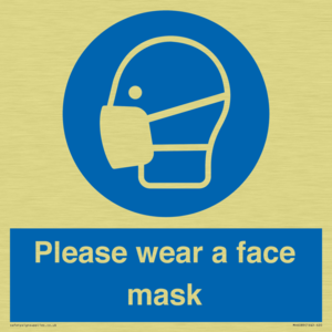 Please wear a face mask